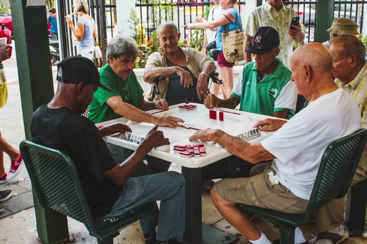 Watch Miamians Play Dominos at Maximo Gomez Park