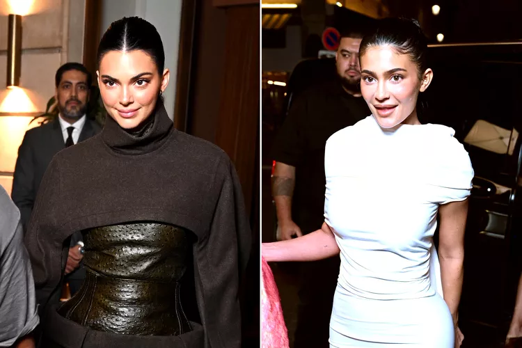 Kylie and Kendall Jenner Take on Paris Fashion Week in Head-Turning Monochrome Looks