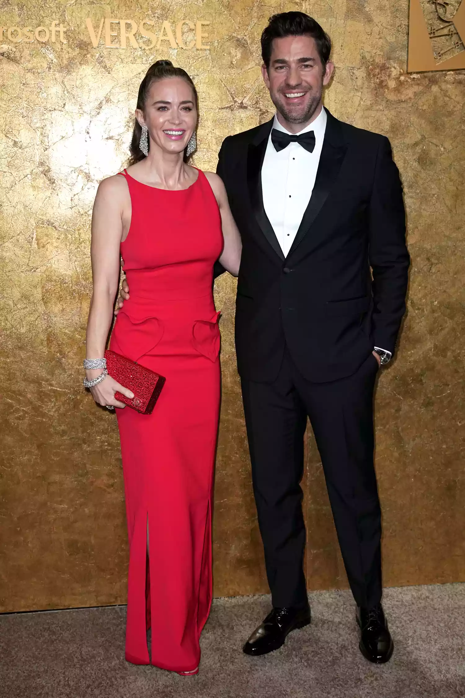 Dazzling Duo Emily Blunt and John Krasinski Command the Red Carpet in Coordinated Style at The Albies