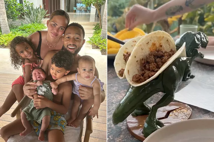 Chrissy Teigen Shares Behind-the-Scenes Peek at Her Family's Taco Night