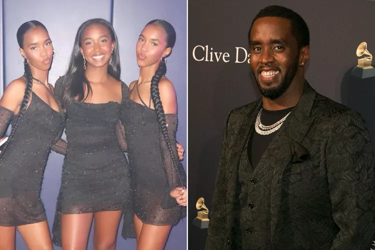 Diddy's Teenage Daughters D'Lila, Jessie and Chance Look All Grown Up as They Pose Together at Homecoming