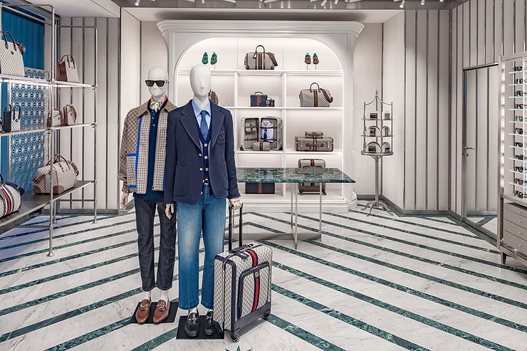 Gucci introduces a fresh men's boutique in the vibrant Design District of Miami.