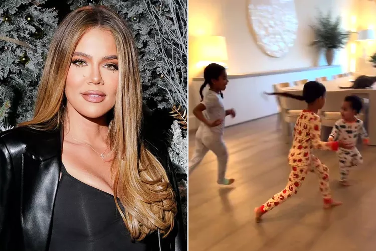Khloé Kardashian Hosts Adorable Pajama Dance Party with Her Kids and Niece